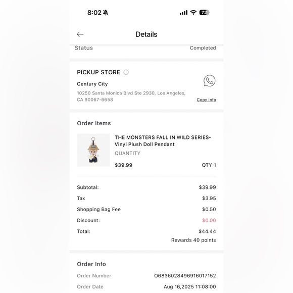 PopMart The Monsters - Fall in Wild Vinyl Doll - Picture 6 of 6